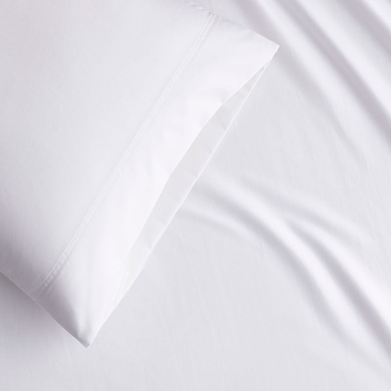 Classic Smooth Cotton Wrinkle-Free Sateen Flat Bed Sheet