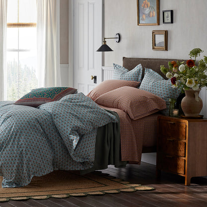 Seraphina Garment Washed Cotton Percale Bed Sheet Set