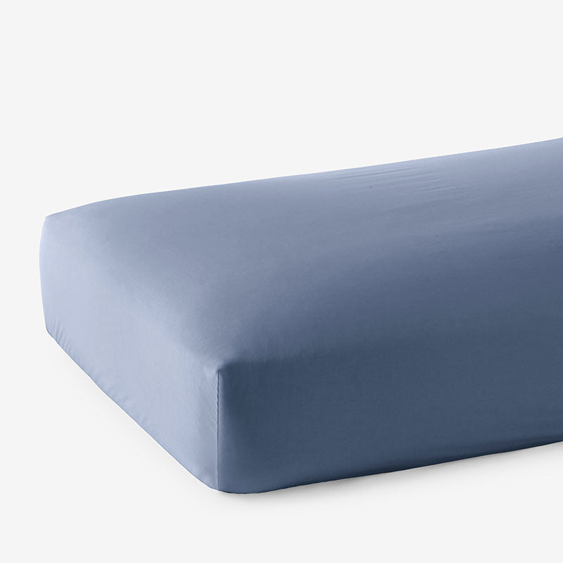 Classic Smooth Cotton Wrinkle-Free Sateen Fitted Bed Sheet