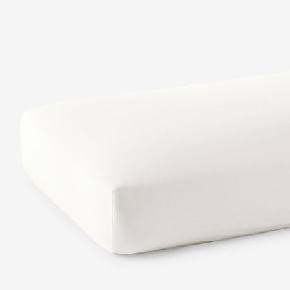 Classic Smooth Cotton Wrinkle-Free Sateen Fitted Bed Sheet