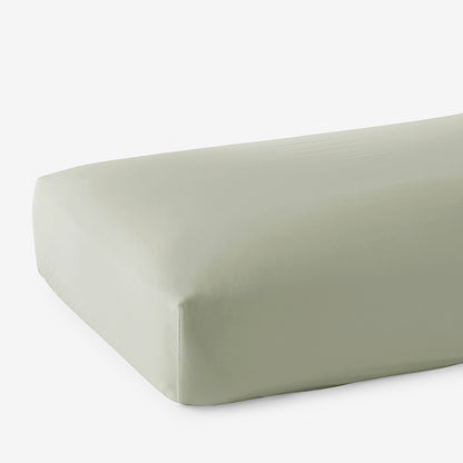 Classic Smooth Cotton Wrinkle-Free Sateen Fitted Bed Sheet