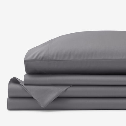 Classic Smooth Cotton Wrinkle-Free Sateen Bed Sheet Set