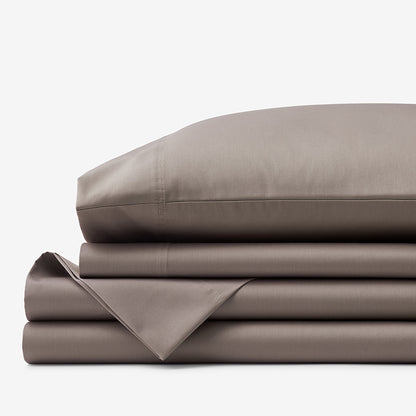 Classic Smooth Cotton Wrinkle-Free Sateen Bed Sheet Set