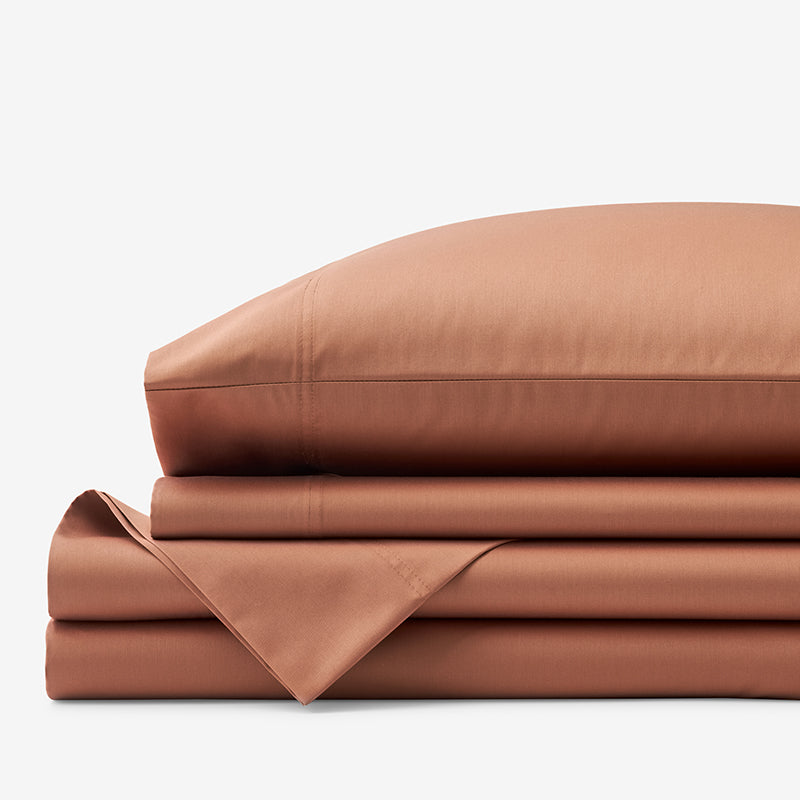 Classic Smooth Cotton Wrinkle-Free Sateen Bed Sheet Set