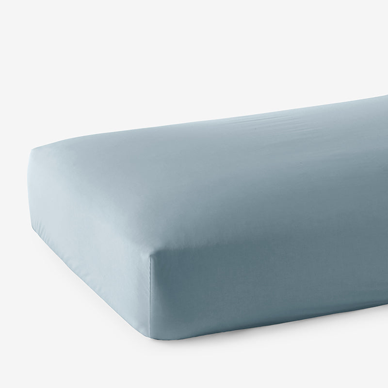 Classic Smooth Cotton Wrinkle-Free Sateen Fitted Bed Sheet