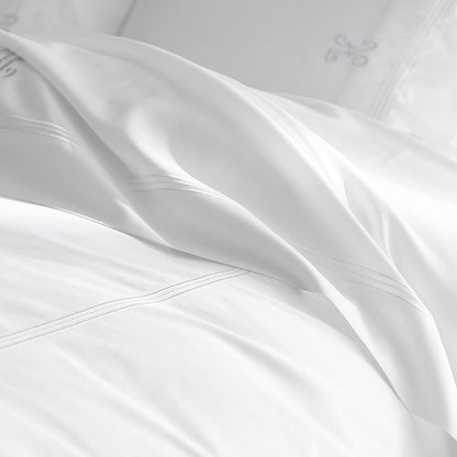 Dorset Stripe Luxe Smooth Egyptian Cotton Sateen Duvet Cover