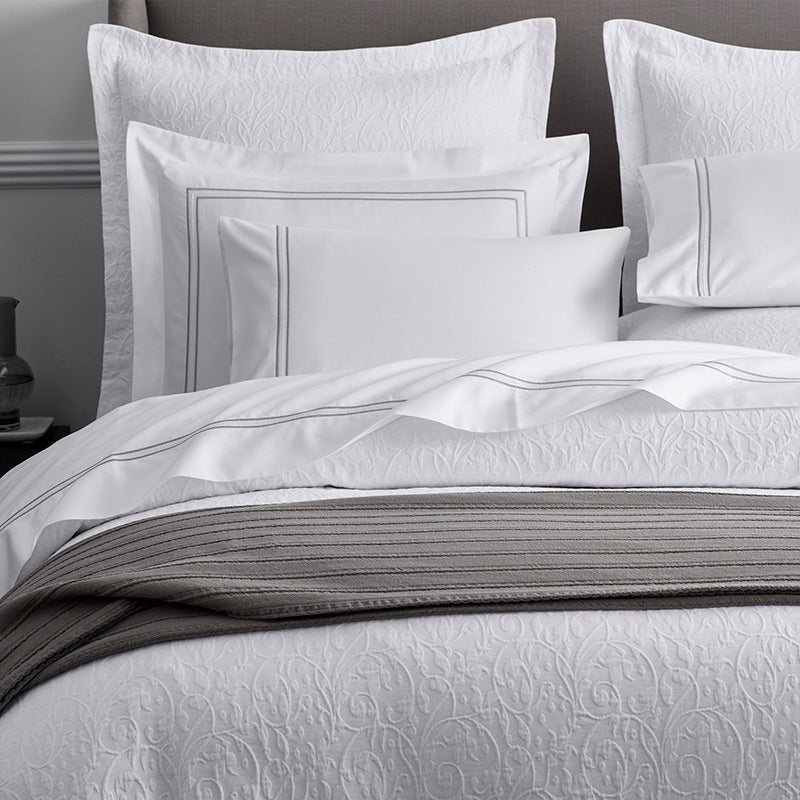 Dorset Stripe Luxe Smooth Egyptian Cotton Sateen Duvet Cover