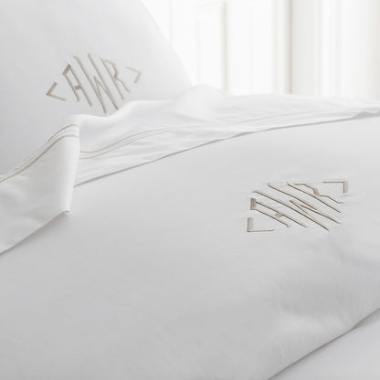 Dorset Stripe Luxe Smooth Egyptian Cotton Sateen Duvet Cover