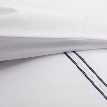 Dorset Stripe Luxe Smooth Egyptian Cotton Sateen Duvet Cover