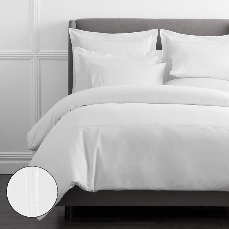 Dorset Stripe Luxe Smooth Egyptian Cotton Sateen Duvet Cover
