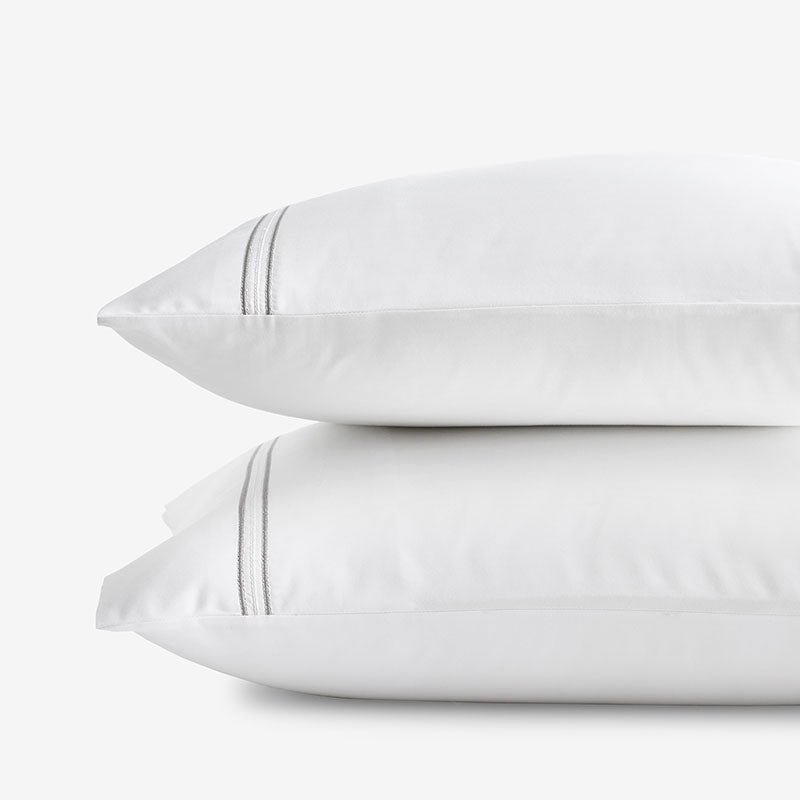Dorset Stripe Luxe Smooth Egyptian Cotton Sateen Pillowcase Set