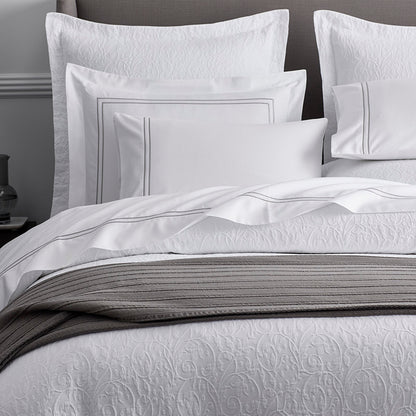 Dorset Stripe Luxe Smooth Egyptian Cotton Sateen Pillowcase Set
