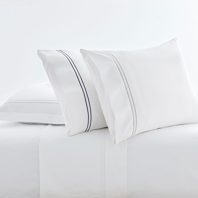 Dorset Stripe Luxe Smooth Egyptian Cotton Sateen Pillowcase Set