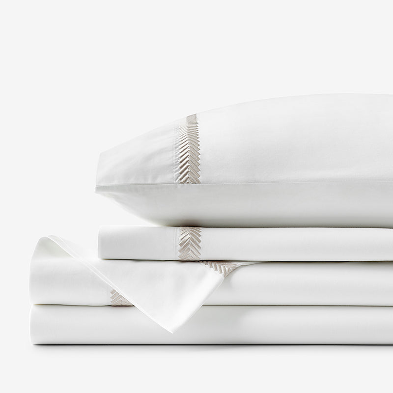 Hewett Luxe Smooth Egyptian Cotton Sateen Bed Sheet Set