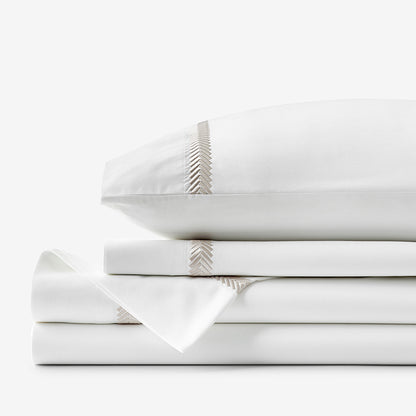 Hewett Luxe Smooth Egyptian Cotton Sateen Bed Sheet Set