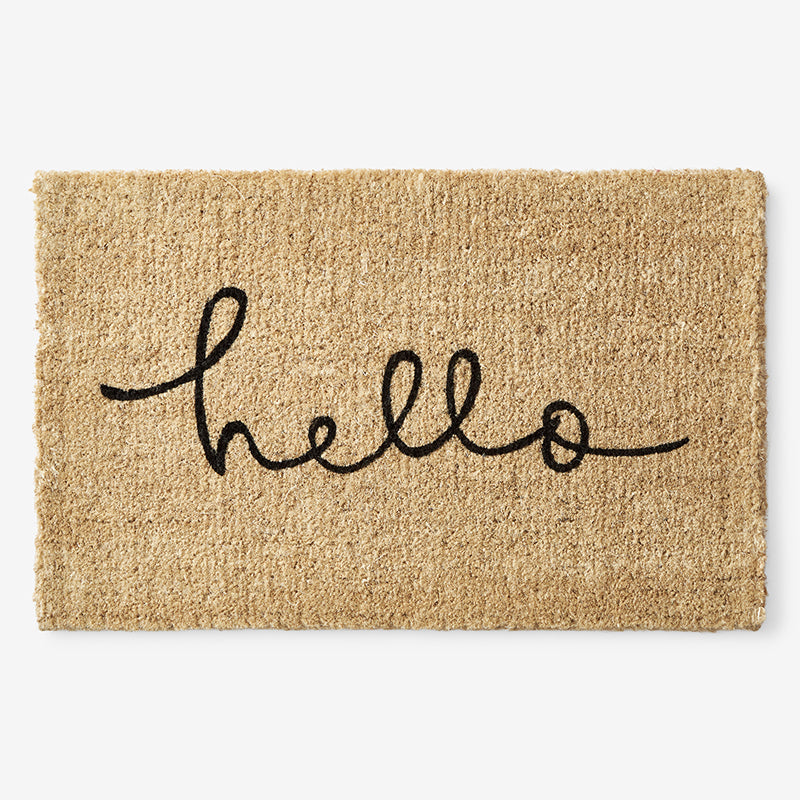 Hello Coir Doormat
