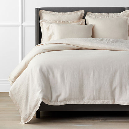 Premium Breathable Relaxed Linen Solid Duvet Cover