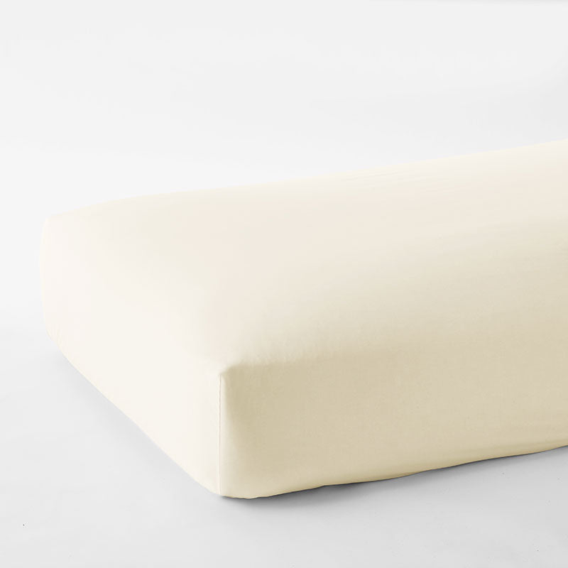 Premium Smooth Organic Cotton Sateen Fitted Bed Sheet