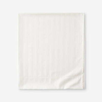 Dobby Stripe Classic Smooth Cotton Wrinkle-Free Sateen Flat Bed Sheet