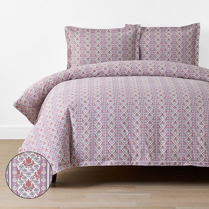 Seraphina Garment Washed Cotton Percale Duvet Cover Set