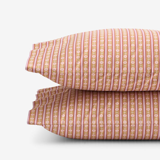 Seraphina Garment Washed Cotton Percale Pillowcase Set