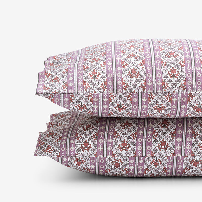 Seraphina Garment Washed Cotton Percale Pillowcase Set