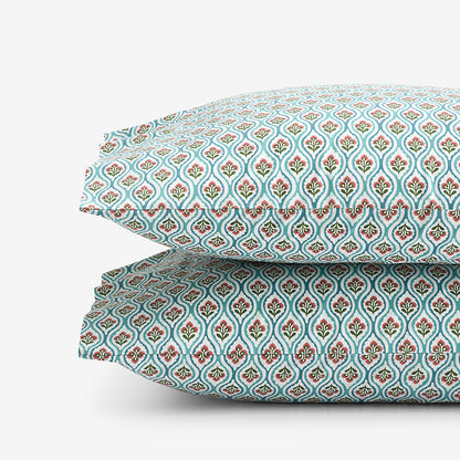 Seraphina Garment Washed Cotton Percale Pillowcase Set