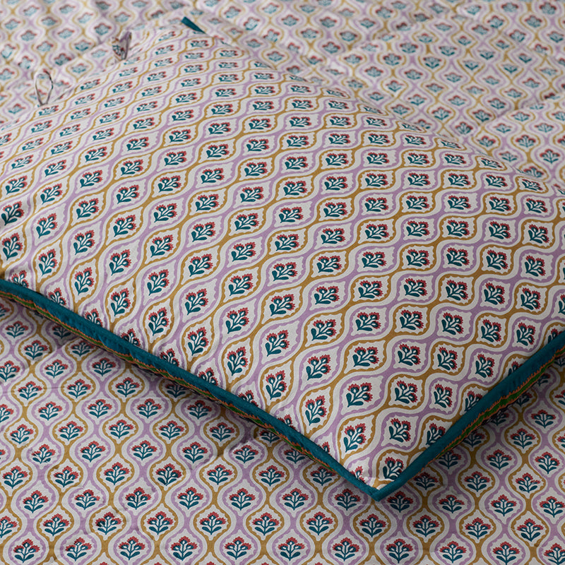 Vintage Wildflower Reversible Quilted Sham