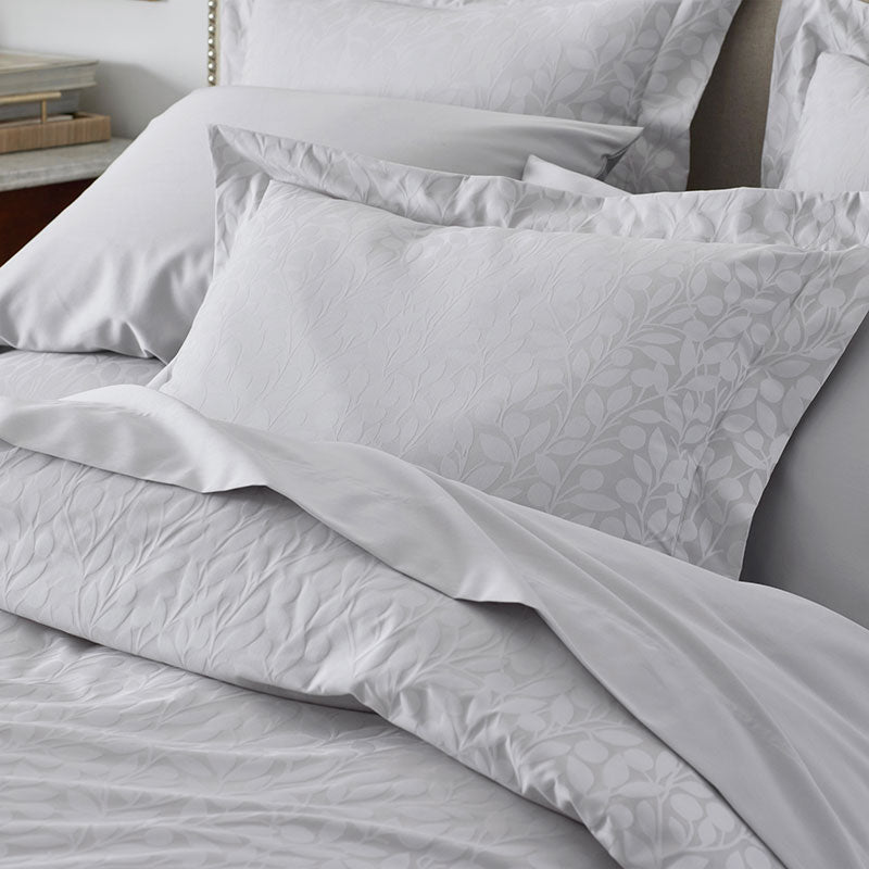 Jacquard Leaf Yarn-Dyed Premium Smooth Supima® Cotton Wrinkle-Free Sateen Sham