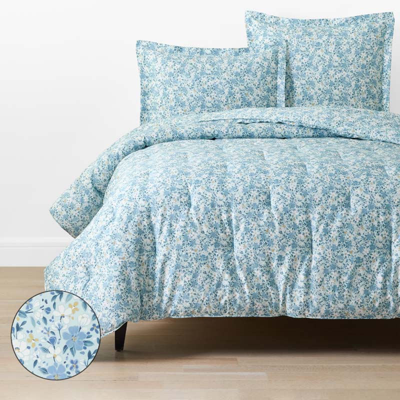 Joyful Floral Classic Smooth Sateen Comforter
