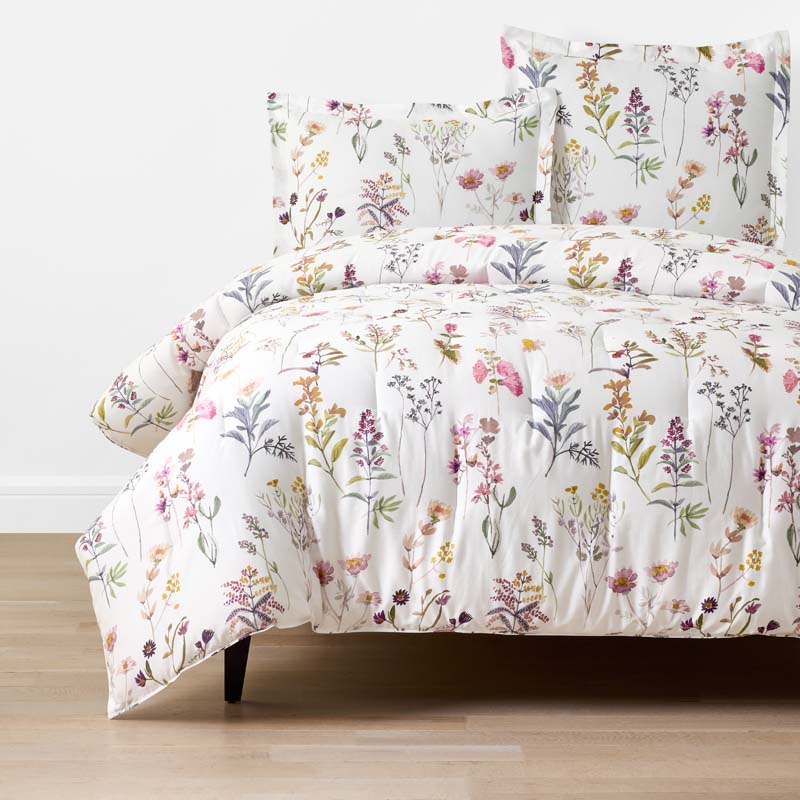 Blooming Garden Classic Smooth Sateen Comforter
