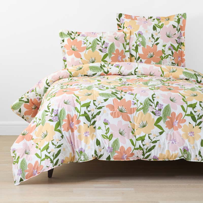 Whimsy Garden Classic Cool Cotton Percale Comforter