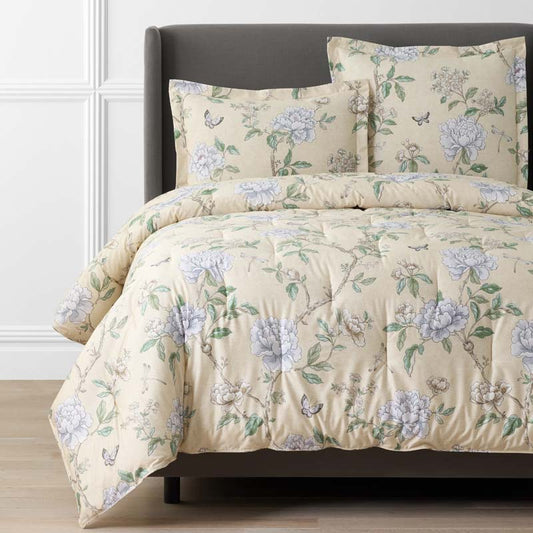 Peony Garden Premium Smooth Wrinkle-Free Sateen Comforter