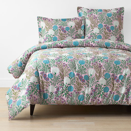 Zinnia Floral Classic Smooth Sateen Comforter