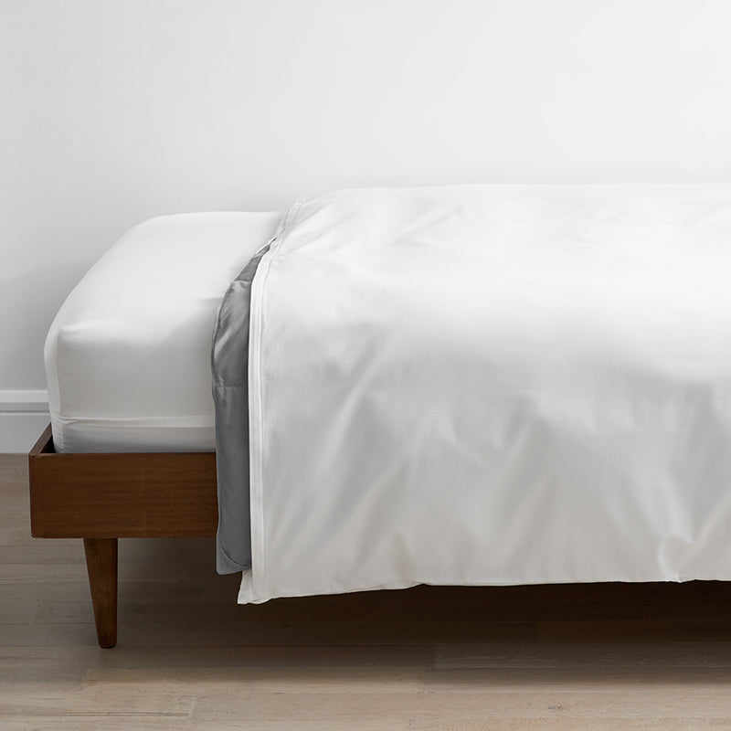 Organic Cotton Sateen Comforter Protector