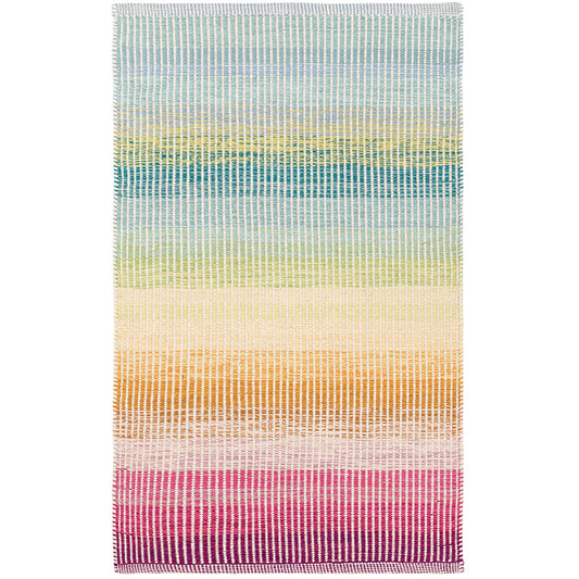 Watercolor Horizon Handwoven Cotton Rug