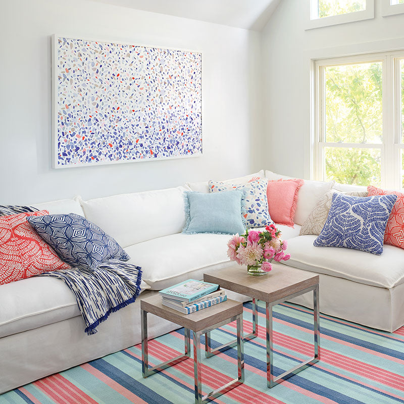 Aruba Stripe Handwoven Cotton Rug