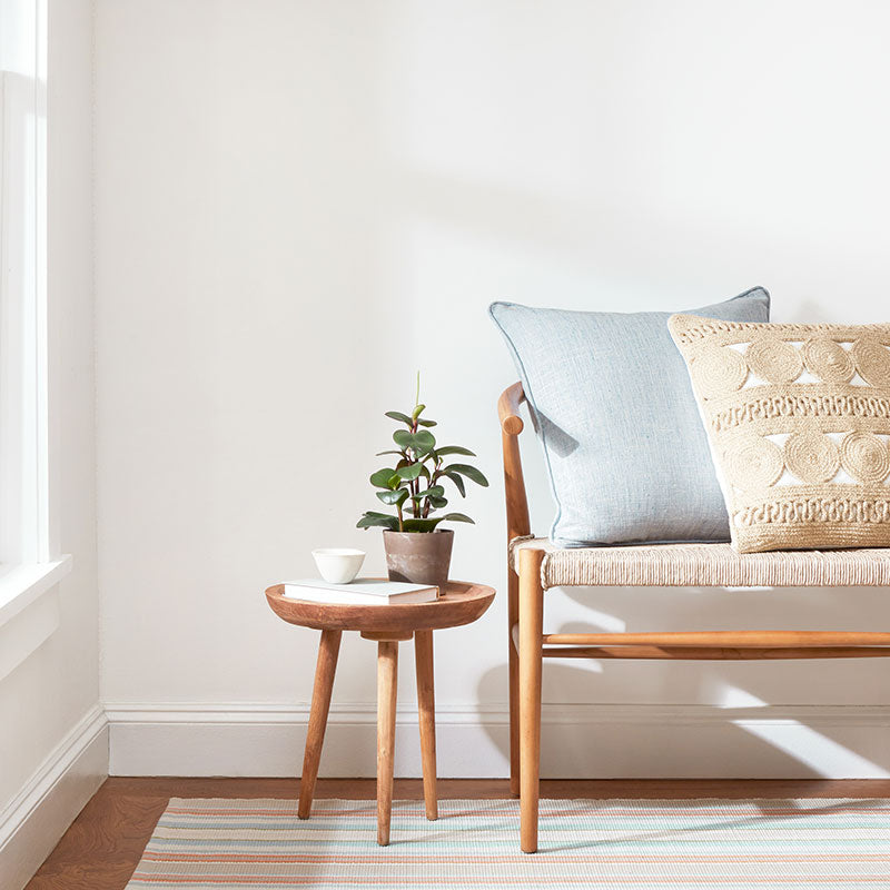 Daphne Stripe Handwoven Cotton Rug