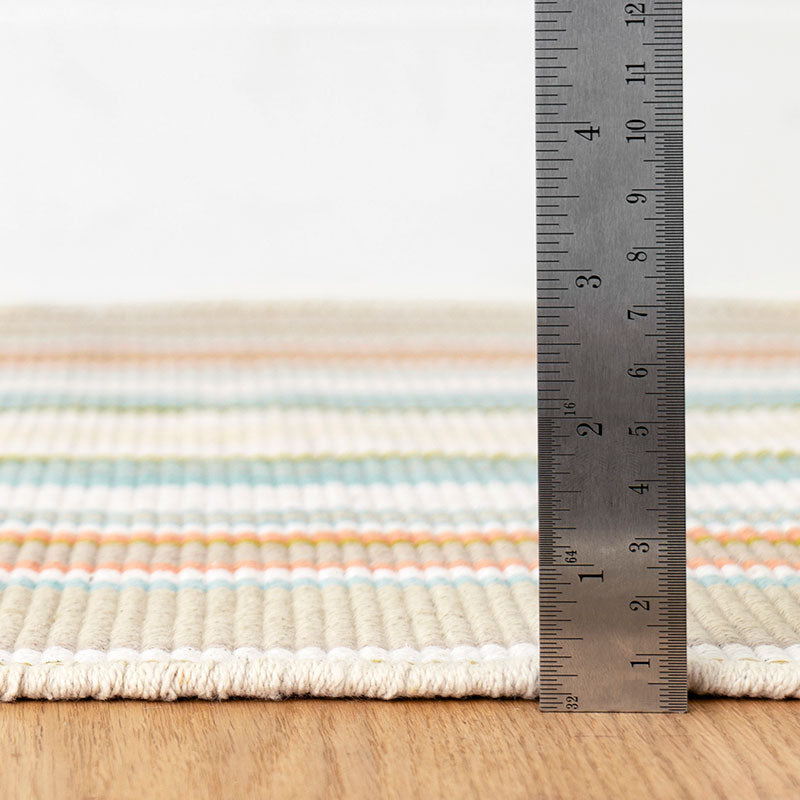 Daphne Stripe Handwoven Cotton Rug