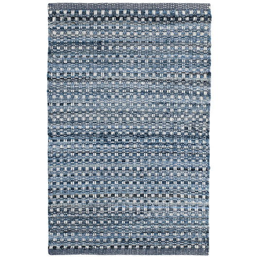 Denim Stone Blue Handwoven Cotton Rug