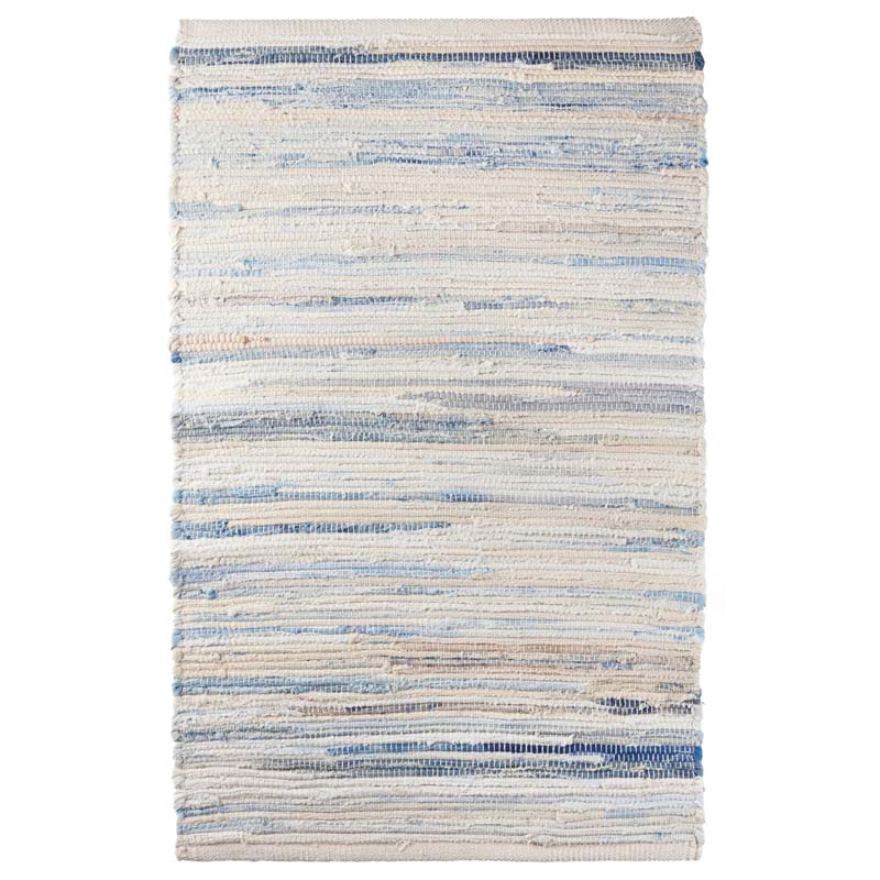 Denim Rag Handwoven Cotton Rug