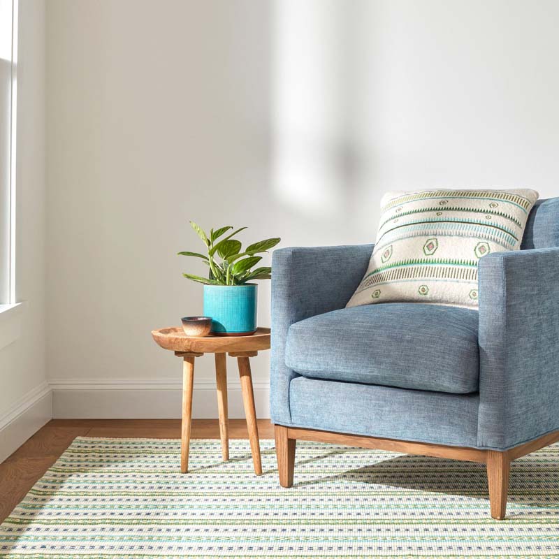 Long Slade Handwoven Cotton Rug