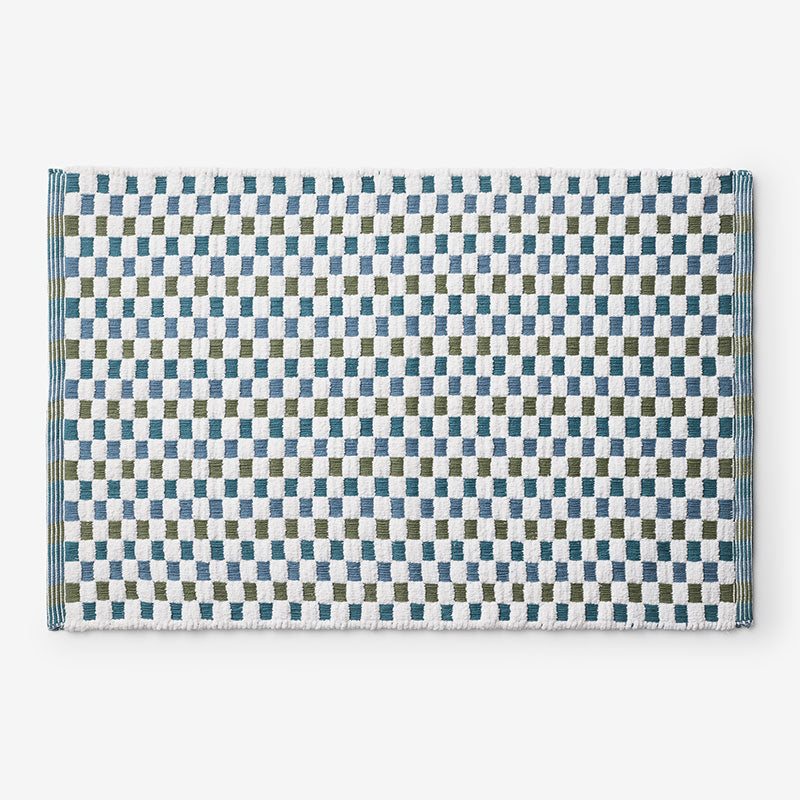 Checkered Bath Rug