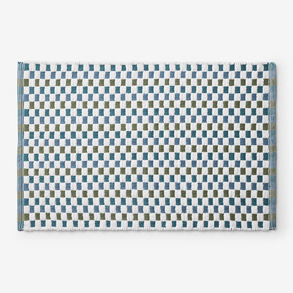 Checkered Bath Rug