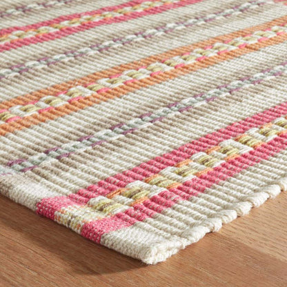 Long Slade Handwoven Cotton Rug