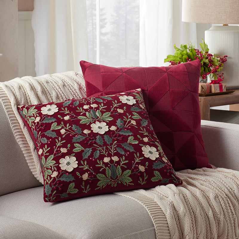 Velvet Decorative Square Pillow Cover