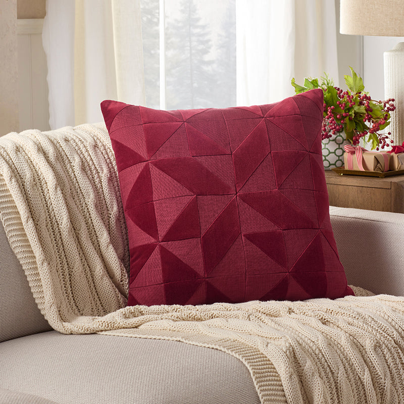 Velvet Decorative Square Pillow Cover