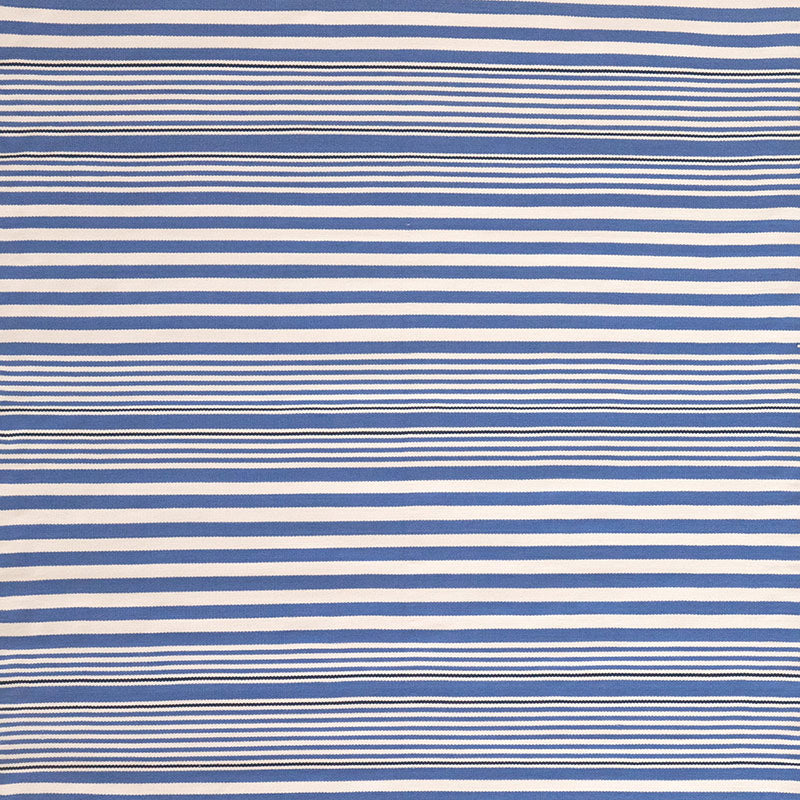 Rugby Stripe Denim Handwoven Indoor/Outdoor Rug