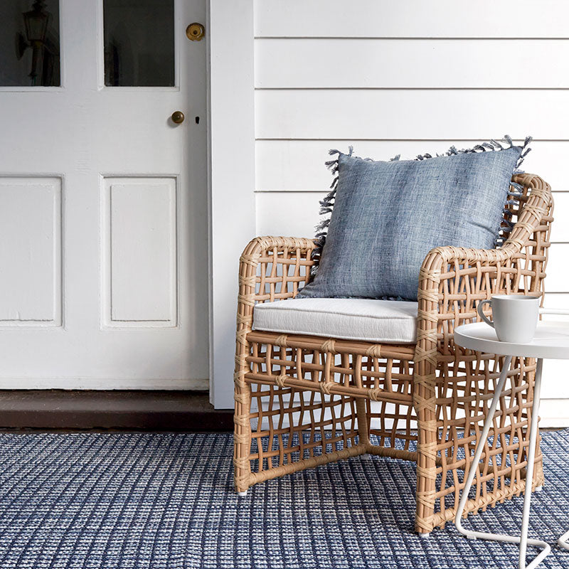 Coco Blue Handwoven Indoor/Outdoor Rug