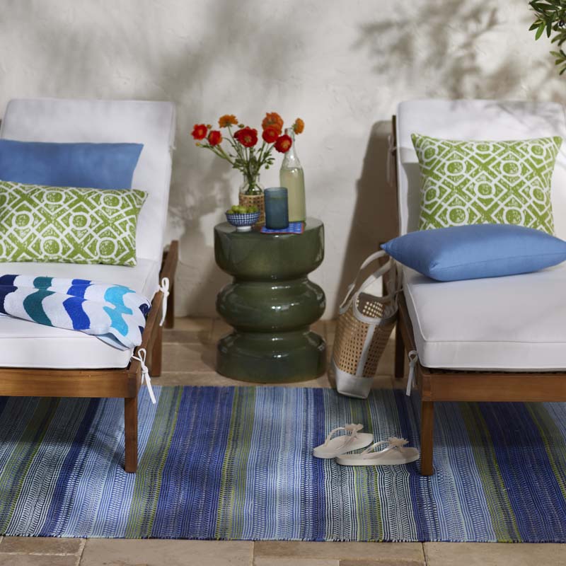 Fiesta Stripe Handwoven Indoor/Outdoor Rug
